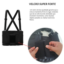 Cinta Colete Lombar Reforçada Elástica Ajustável EPI Corretor Postural Carregar Peso