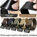 Moda Cinto Largo Masculino Nylon Fivela Liga de Zinco e Entrega rápida