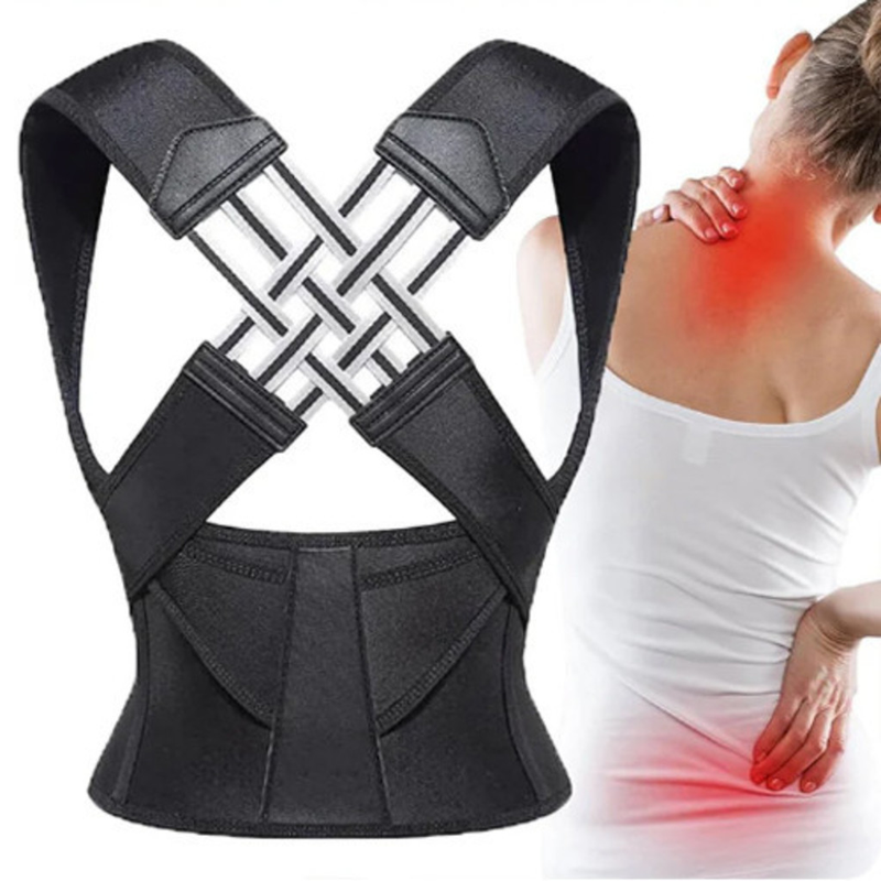 Colete Corretor De Postura Feminino Ortopédico Coluna Lombar Unisex Masculino
